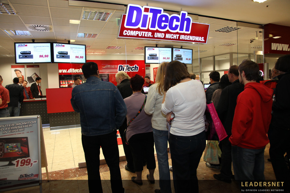 DiTech: Eröffnung in der  Lugner City