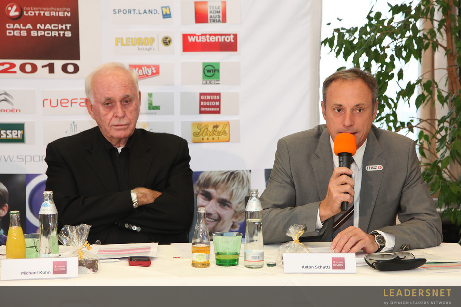 Pressekonferenz der bevorstehenden LOTTERIEN-GALA „Nacht des Sports 2010“