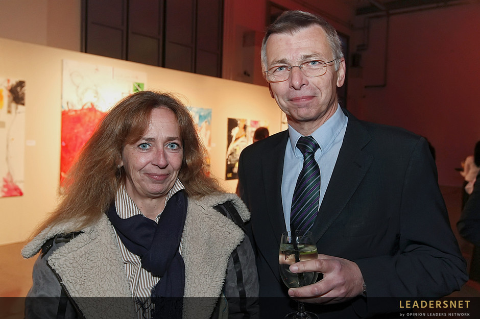 Reinhold Ponesch: Präsentation Kunstkalender 2013 - Fotos S. Caspari