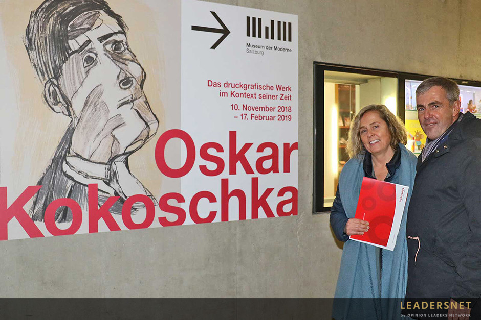 Präsentation der Werbeflächen in den Altstadtgaragen & Ausstellung Oskar Kokoschka im Museum der Moderne