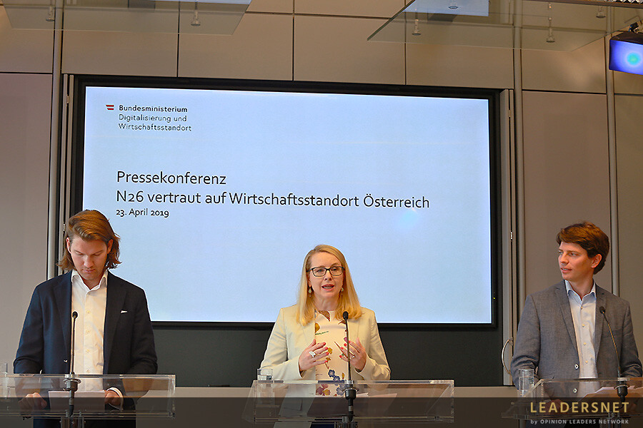 Pressekonferenz zu neuem Österreich-Standort von N26