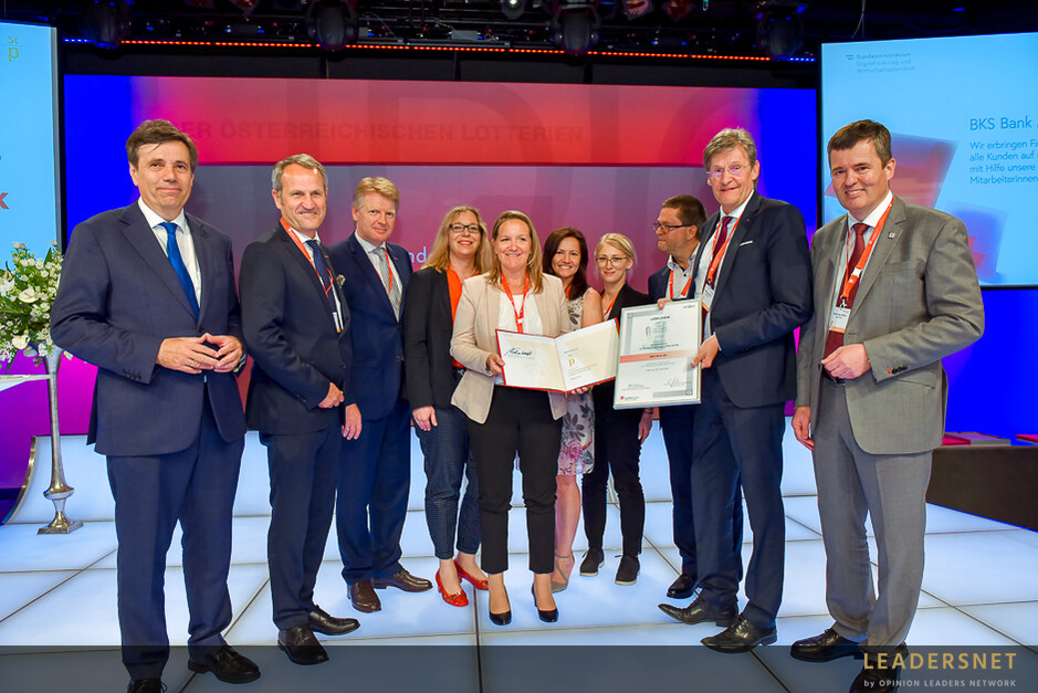 Verleihung des Staatspreis Unternehmensqualität 2019