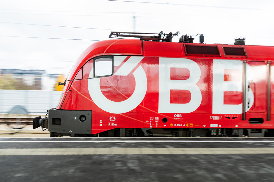 Loktaufe ÖFB Railjet Wien Hbf