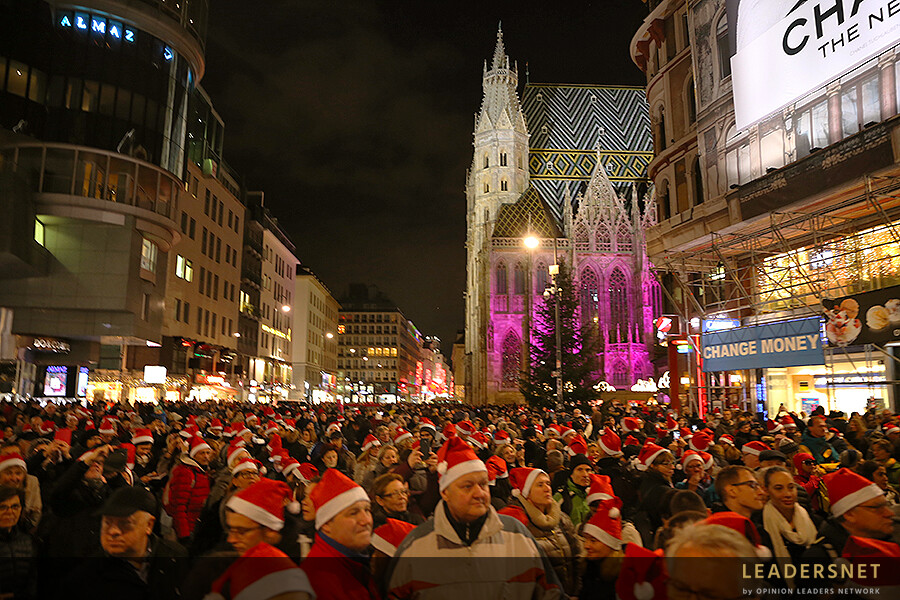 Wiener Innenstadt erstrahlt im neuem Weihnachtsglanz