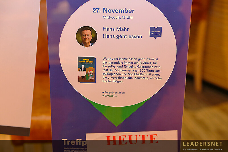 Buchpräsentation: Hans Mahr "Hans geht essen"