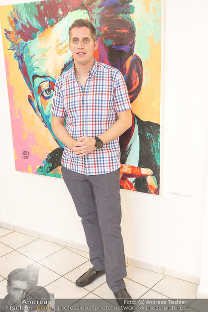 Die Künstler Moser und Moser präsentierten ein Portrait von Richard Lugner