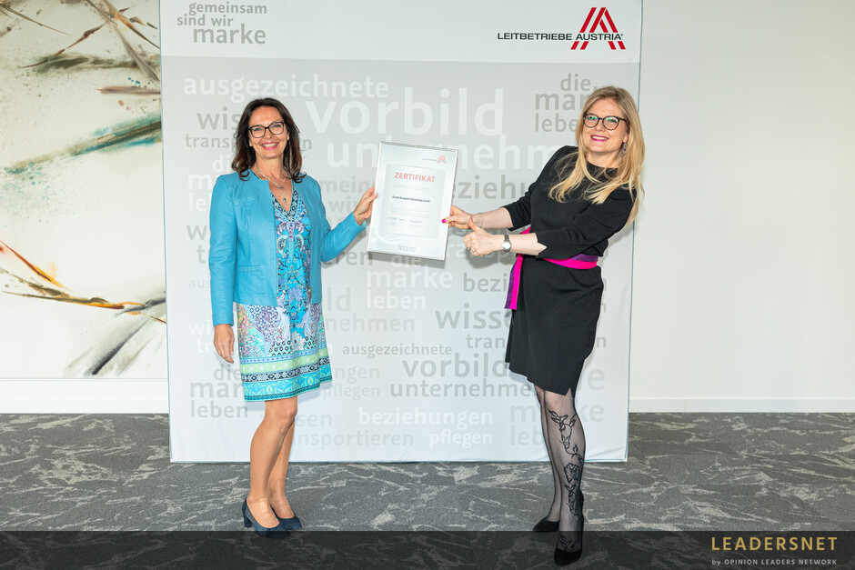 Zertifikatsverleihungen Leitbetriebe Austria