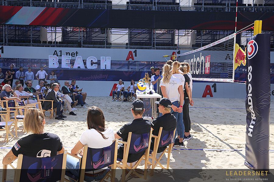 A1 Beach Volleyball EM in Wien: Kick-off-PK