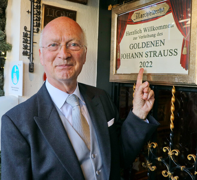 Goldener Johann Strauss an Prof. Rainer Küchl