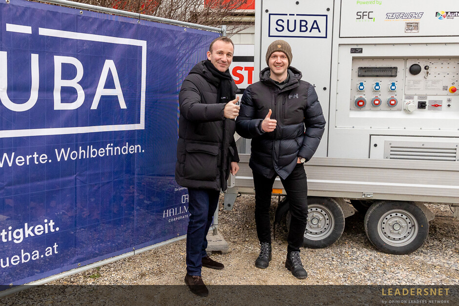 SÜBA - erster Bauträger mit CO2-freier Baustellenversorgung