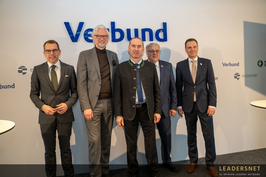 Offiziellen Inbetriebnahme der VERBUND-Batteriespeicherkette Nordbayern