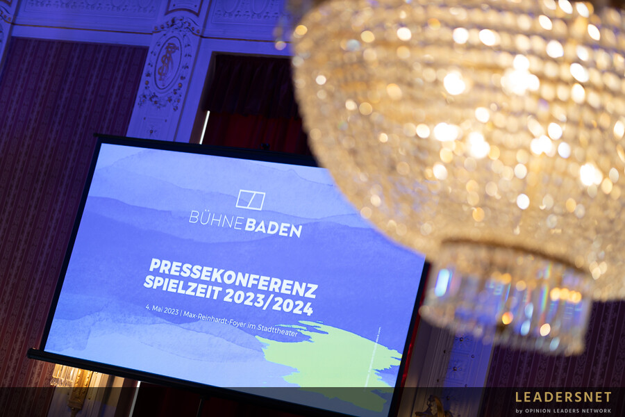 Bühne Baden Pressekonferenz für die Spielzeit 2023/24