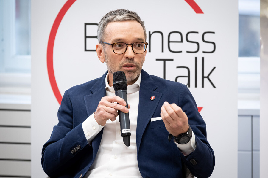 Business Talk mit FPÖ-Chef Herbert Kickl