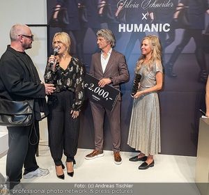 Humanic x Silvia Schneider und Kunstausstellung